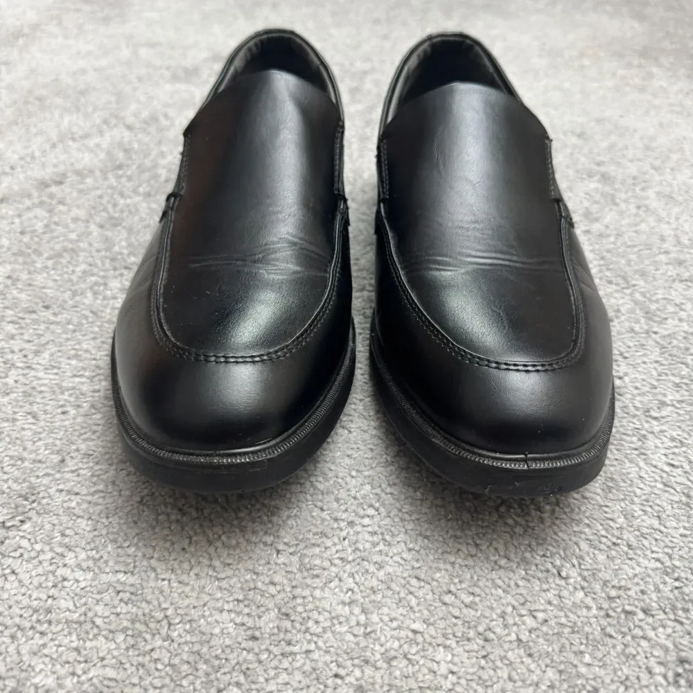 Deer Stags Refine Moc Toe Loafer Slip On Comfort Dress Shoes 10.5 Black Leather